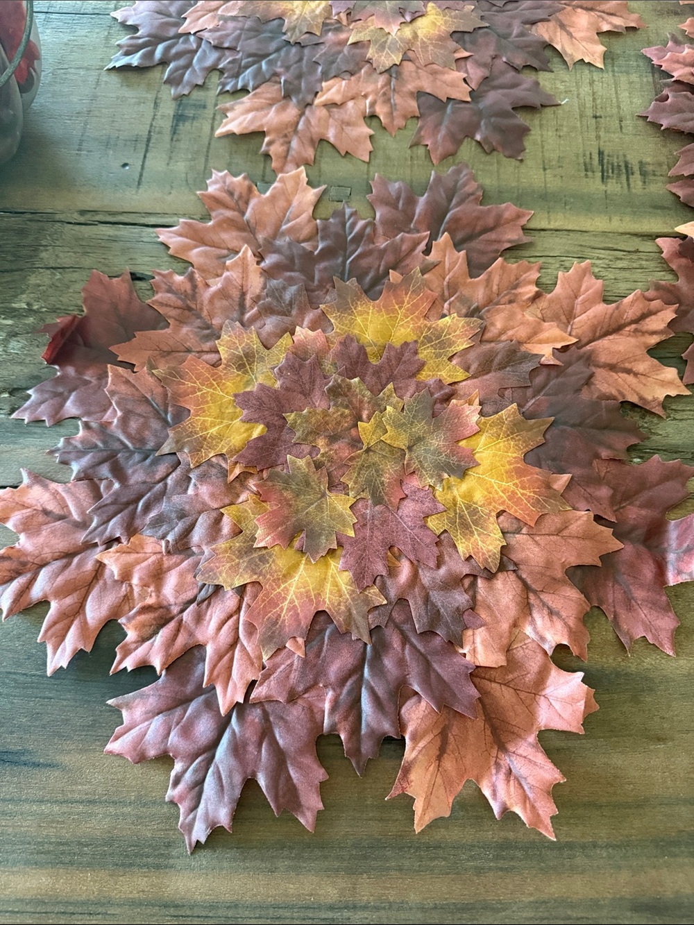Fall leaf placements set of 6